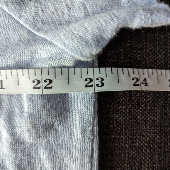 Lightweight Linen and Rayon Faux Layered Short Sleeved Top - Picture 7 of 10